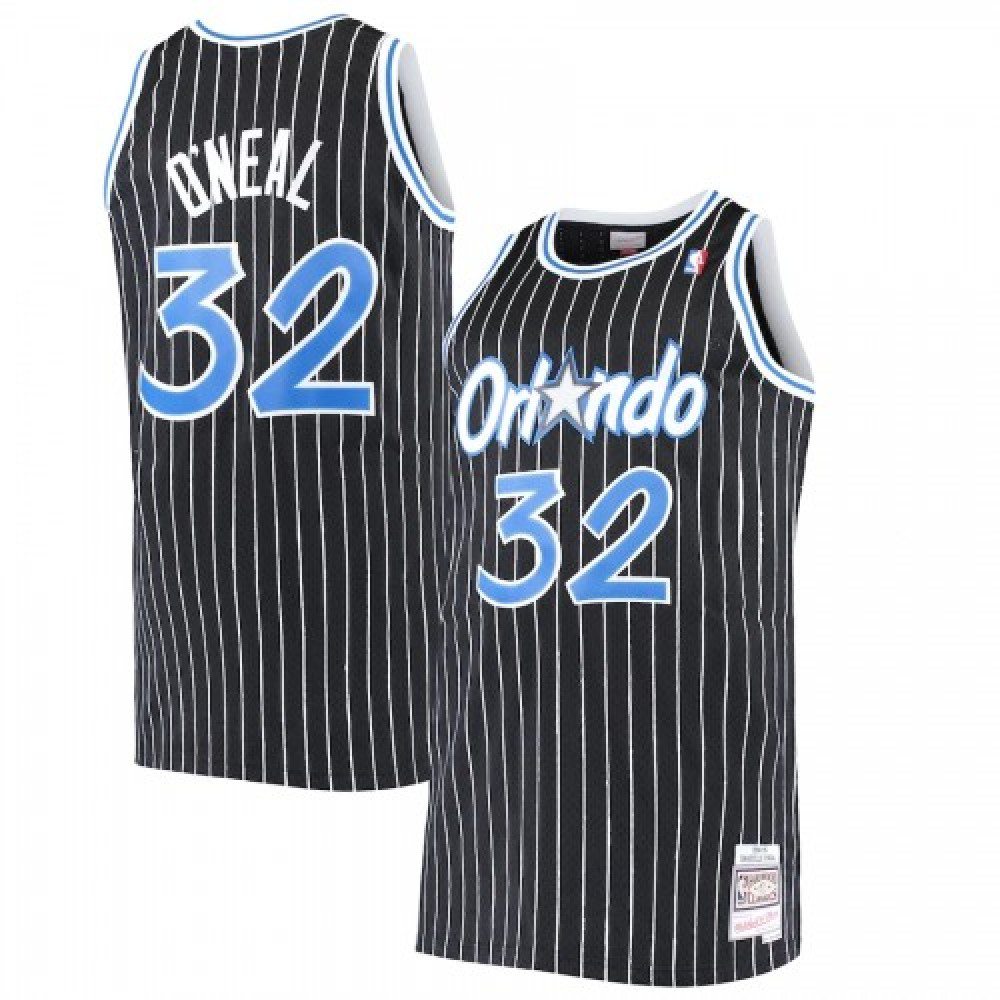 Men's Orlando Magic Shaquille O'Neal #32 Throwback Black 94-95 Hardwood Classics Jersey-Pro Kit Vault | Brand New 26/27 Sports Jerseys